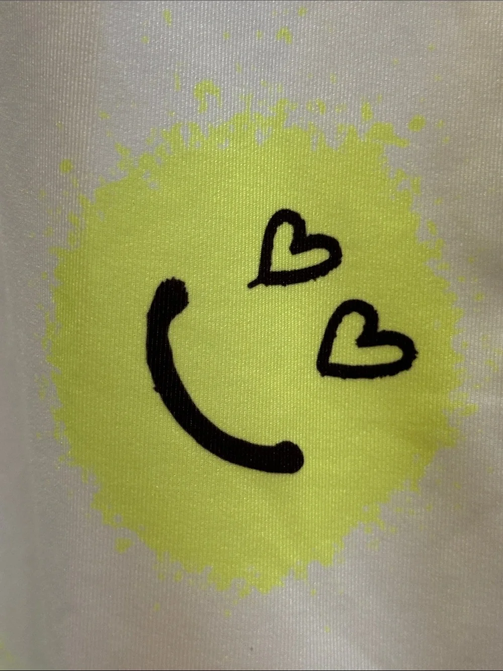 Kids Lucky in Love 2 pc. Smiley Neon Tie Back Vibrant Faux Denim Skort Set L 14